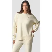 ICANIWILL Soft Knit Oversized Crewneck Cream