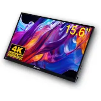 Verbatim 15.6" PMT-15-4K, 4K -mobiili/kosketusnäyttö, musta