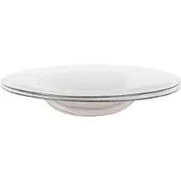 Frama Isle Syvät Lautaset 2 Kpl:n Pakkaus Ø22 Cm - Syvät lautaset Kierrätyslasi Light smoke - 3403