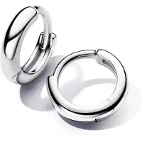 Pandora Essence hopeiset huggie korvarenkaat 293286C00