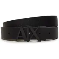 Armani Exchange for man. 951017CC50561120 Black leather belt (30), Casual, Classic