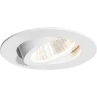 QAZQA Uppoasennettava kohdevalaisin valkoinen 6,8 cm sis. LED 750 lm himmennettävä IP65 - Gaius