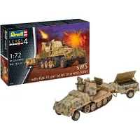 Wittmax sWS with Flak43 and Sd.Ah58 Ammo Trailer 1:72 pienoismalli