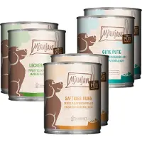 MjAMjAM 12 x 800g puhdas lihanautinto, nauta, kalkkuna, kana märkäruoka koirille