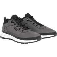 Timberland for man. TB1A2A230331 Field Trekker leather shoes grey (43), Flat, Laces, Casual