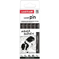 Uniball Uni Pin Manga 302422078 Tussi 5 Yksiköt