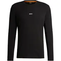 BOSS for man. 50473286 Chark T-shirt black (XXL), Casual, Cotton, Long sleeve
