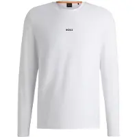 BOSS for man. 50473286 Chark T-shirt white (XXL), Casual, Cotton, Long sleeve