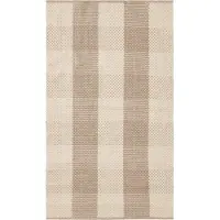 Lexington Checked Jute Rug - Cream - 70X130