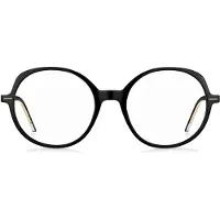 BOSS Optical frames in black acetate with gold-tone details