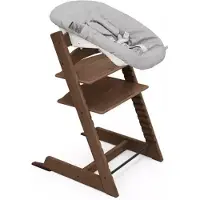 Stokke Tripp Trapp syöttötuoli ja Newborn Set -istuin (Tammi) Oak Warm Brown