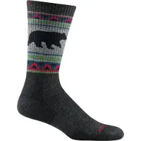 Darn Tough Men's VanGrizzle Boot Midweight Hiking Sock Cushion Charcoal Retkeilysukat Charcoal XL