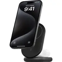 Belkin boostcharge qi2 15w magnetic 2in1 stand black