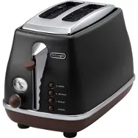 De'Longhi Leivänpaahdin - DELONGHI - CTOV2103.BK - 900 W - 2 magneettia - Mattamusta / Suklaa