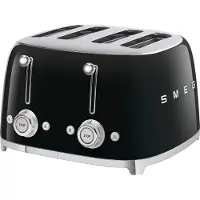 Smeg TSF03BLEU -neljän leivän leivänpaahdin, musta