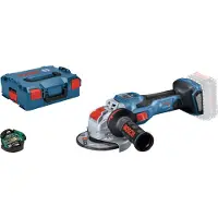 Bosch Kulmahiomakone GWX 18V-15 SC HMI, X-LOCK, runko ilman akkua ja laturia, L-BOXX