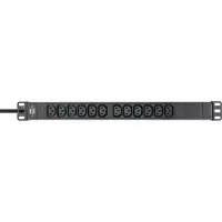 Brennenstuhl 1390007112, 2 m, Sisätila, C13 liitin, IP20, Musta, Hopea, 12 AC-pistorasia(a)