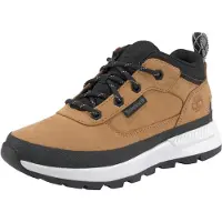 Timberland for boy. TB0A2GN12311 Field Trekker leather lace-up trainers yellow (37), Flat, Laces, Casual, children's fashion