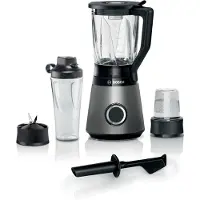 Bosch Serie 4 MMB6177S, Pöydällä pidettävä tehosekoitin, 1,5 L, Syke-toiminto, Jäänmurskaus, 1 m, 1200 W