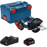 Bosch Akkupyörösaha GKM 18V-50 Professional; 18 V; 2x5,0 Ah akku