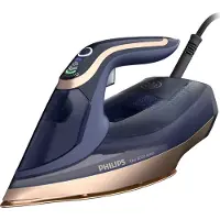 Philips Azur 8000 Series DST8050/20 Höyrysilitysrauta, Höyrysilitysrauta, SteamGlide Elite -pohjalevy, 3 m, 260 g/min, Sininen, 100 g/min