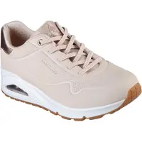SKECHERS for woman. 155196 Trainers Uno - Shimmer Away beige (41), 3 to 5 cm, Laces, Casual, Sport, Running, Sportswear, Multisport