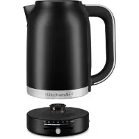 KitchenAid vedenkeitin lämpötilan säädöllä 1,7 L Black matte