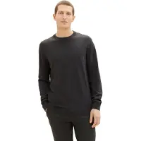 Tom Tailor Basic Crewneck Knit - Black - XL