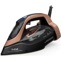Tefal Ultimate Power Pro FV9E50 Dry &amp; Steam -silitysrauta Durilium AirGlide Autoclean pohja 3200 W musta, kupari