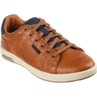 SKECHERS for man. 210946 Cavell leather shoes - Hensley brown (41), Flat, Casual