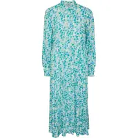 Y.A.S Yasalira Ls Long Shirt Dress S. Noos - Blue - M