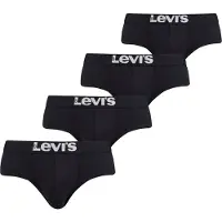 Levi's Levis Men Solid Basic Brief Org Co 4P Ecom - Black - XL
