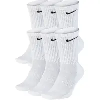 Nike Sukat Cushion 6-pack - Valkoinen/musta, koko XL: 46-50