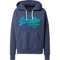 Superdry for woman. W2011957A Blue graphic sweatshirt (S), Casual, Sport, Recycled Polister, Sustainable, Navy