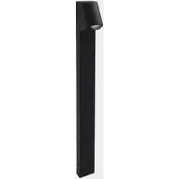 LEDS-C4 Pylväsvalaisin Eko Inclined, himmennettävä, Musta, Alumiini, Moderni