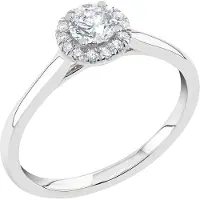 Midem Rome halo-timanttisormus 0,50ct MIWGL24102-170