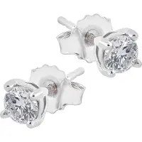 Midem Helsinki timanttikorvakorut 0,50ct valkokulta