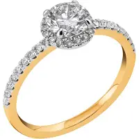 Midem Paris halo-timanttisormus 1,00ct MIGL24075-175