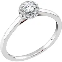 Midem Rome halo-timanttisormus 0,25ct MIWGL24101-160
