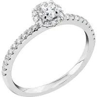 Midem Paris halo-timanttisormus 0,50ct MIWGL24105-160