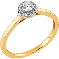 Midem Rome halo-timanttisormus 0,25ct MIGL24069-175