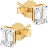 Midem Stockholm timanttikorvakorut 0,75ct keltakulta