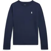 Ralph Lauren Cotton Jersey Long-Sleeve Tee - Navy - 129-130