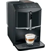 Siemens EQ.300 TF301E19, Espressokone, 1,4 L, Kahvipavut, Sisäänrakennettu jauhin, 1300 W, Musta