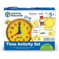 Learning Resources Time Activity Set - White - ONE SIZE