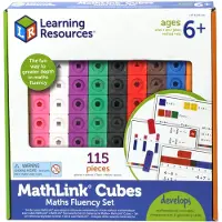 Learning Resources Mathlink Cubes Maths Fluency Set - White - ONE SIZE