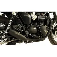 Remus Bonneville T120/black 18 Stainless Steel Tapered Left Homologoitu Slip On äänenvaimennin