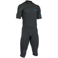 iON Base 3/2 Overknee Back Zip Shorty Märkäpuku musta, S