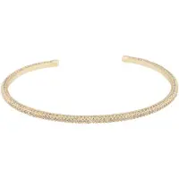 Sno of sweden Naomi small stone cuff rannekoru kullanvärinen/kirkas 1334-3200251
