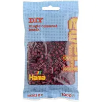 HAMA Beads Luovat harrastukset - HAMA - 207-30 -helmet ja korut - 1000 punaruskeaa helmeä sisältävä pussi